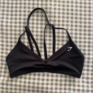 Gymshark Black Strappy Sports Bra